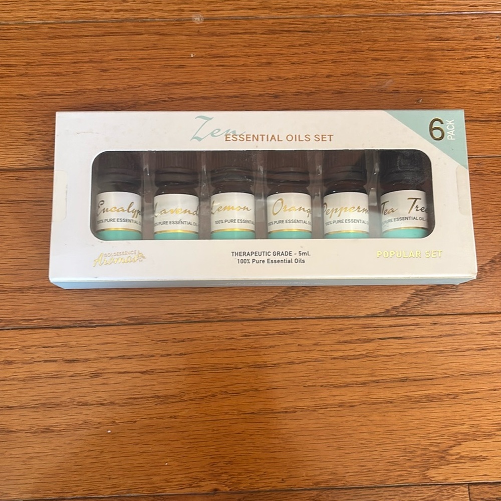 Brand new essential oil 6 pack set